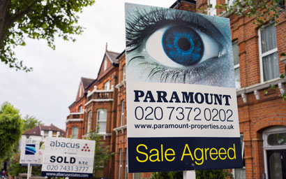 Estate agent signs