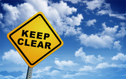 Keep clear sign