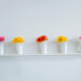 Vases on shelf