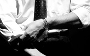 rolling up sleeves