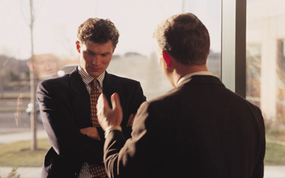 Businessman told off
