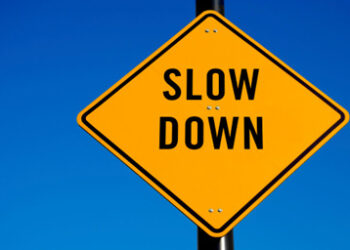 Slow down-sign