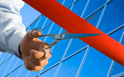 Launch ribbon cutting