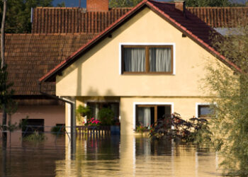 Flooded house