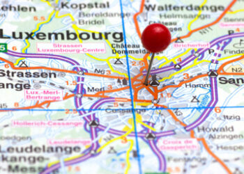 Luxembourg on map