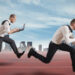 Businessmen race