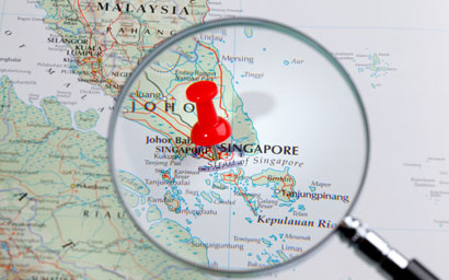 Singapore on the map