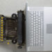 Typewriter and laptop