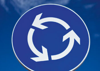 Roundabout sign