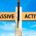 Active passive roadsigns