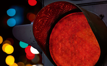 Red traffic light
