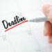 Calendar deadline