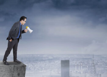 Man on a ledge