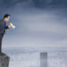 Man on a ledge