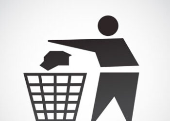 Rubbish sign