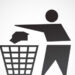 Rubbish sign