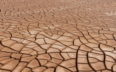 Dried up earth