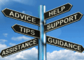 Guidance assistance signs
