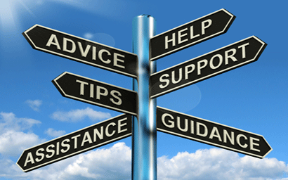 Guidance assistance signs
