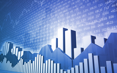 Stock market bars and charts