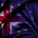 Brexit flags