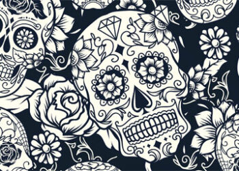Day-of-The-Dead-skulls