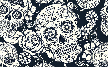 Day-of-The-Dead-skulls