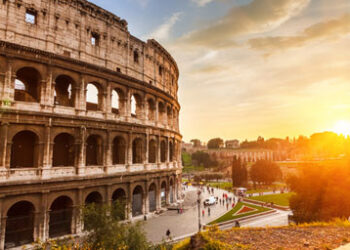 Colloseum at sunset