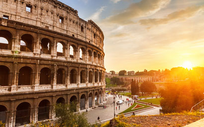 Colloseum at sunset