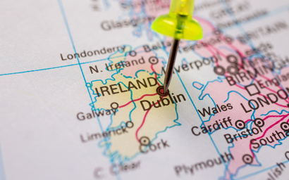 Ireland map pin