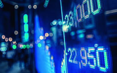 Financial data graph