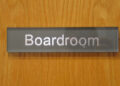 boardroom sign