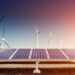 Wind turbines solar panels