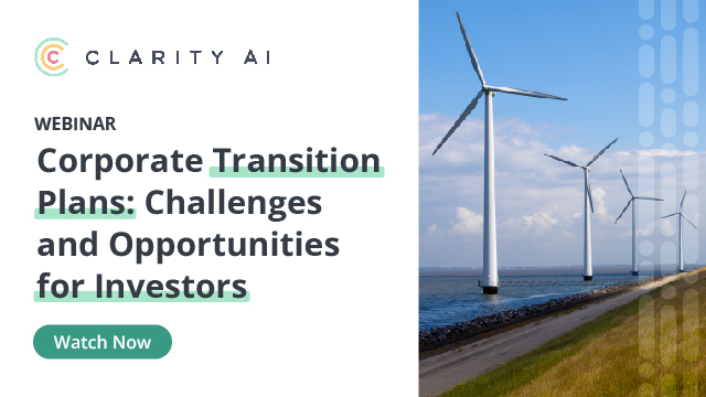 WATCH NOW: Corporate Transition Plans: Challenges and Opportunities for Investors