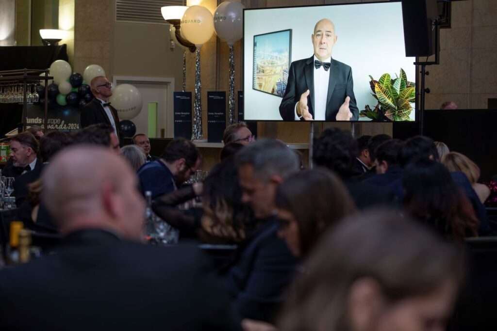 Philippe Seyll accepts his European Personality of the Year Award