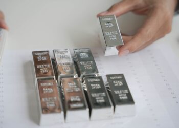 Silver ingots